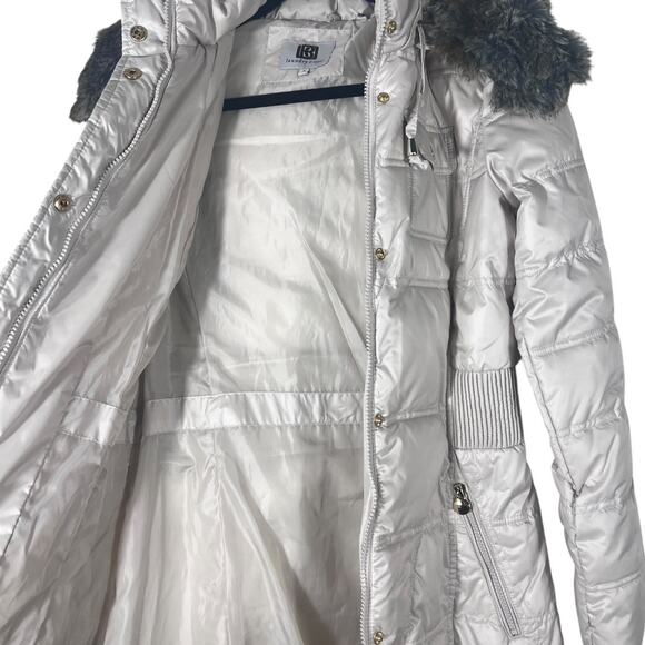 Laundry By Design Faux Fur Hooded Puffer Parka Jacket Size S - Picture 6 of 14